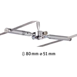 Vaijerivalaisin TogoLED, GU5.3, 12V, himmennettävä, kromi*Paulmann Outlet