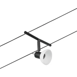 Vaijerivalaisinsetti CorDuo Sheela, GU5.3, 230/12V, mattamusta/kromi*Paulmann Hot