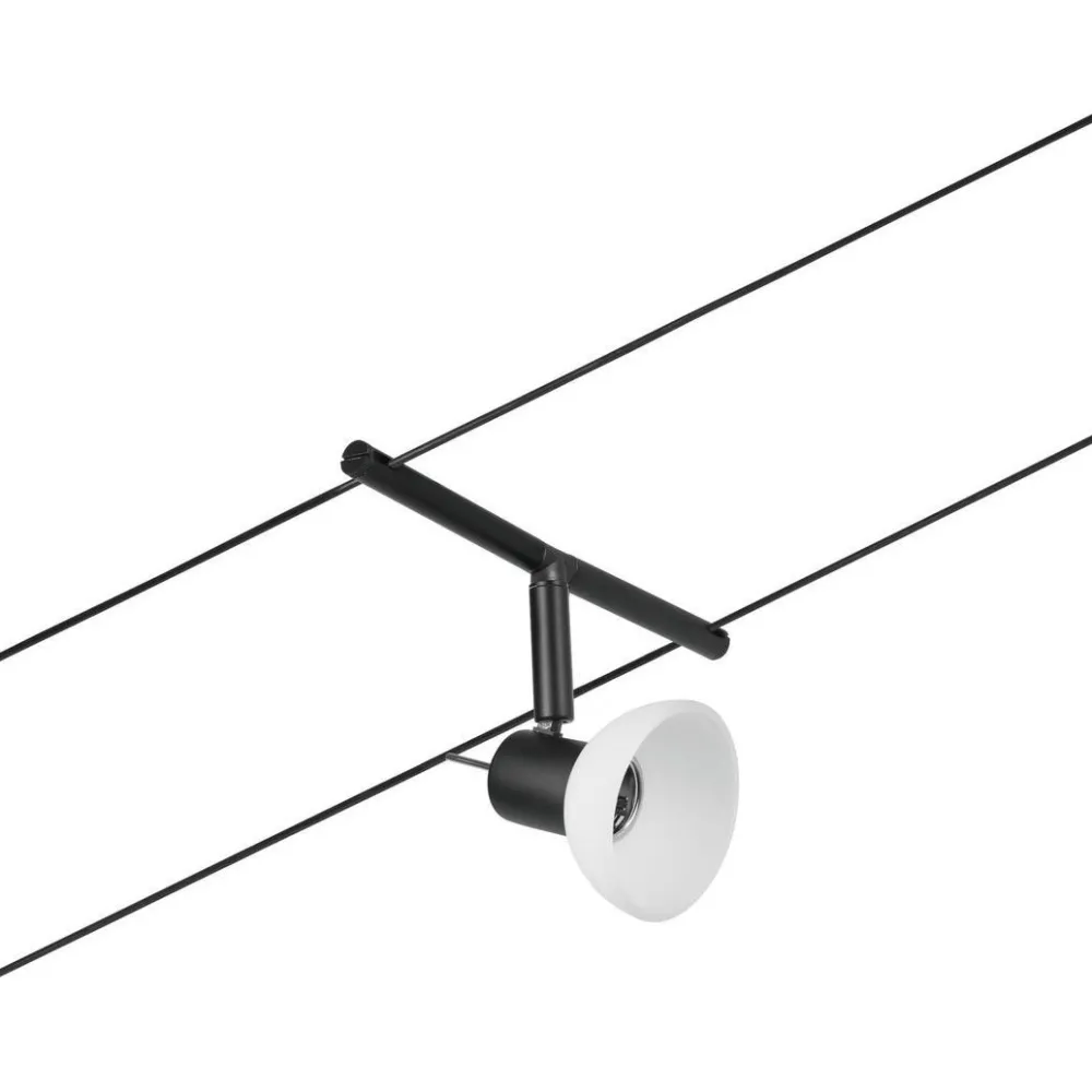 Vaijerivalaisinsetti CorDuo Sheela, GU5.3, 230/12V, mattamusta/kromi*Paulmann Hot