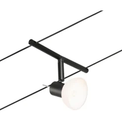 Vaijerivalaisinsetti CorDuo Sheela, GU5.3, 230/12V, mattamusta/kromi*Paulmann Hot