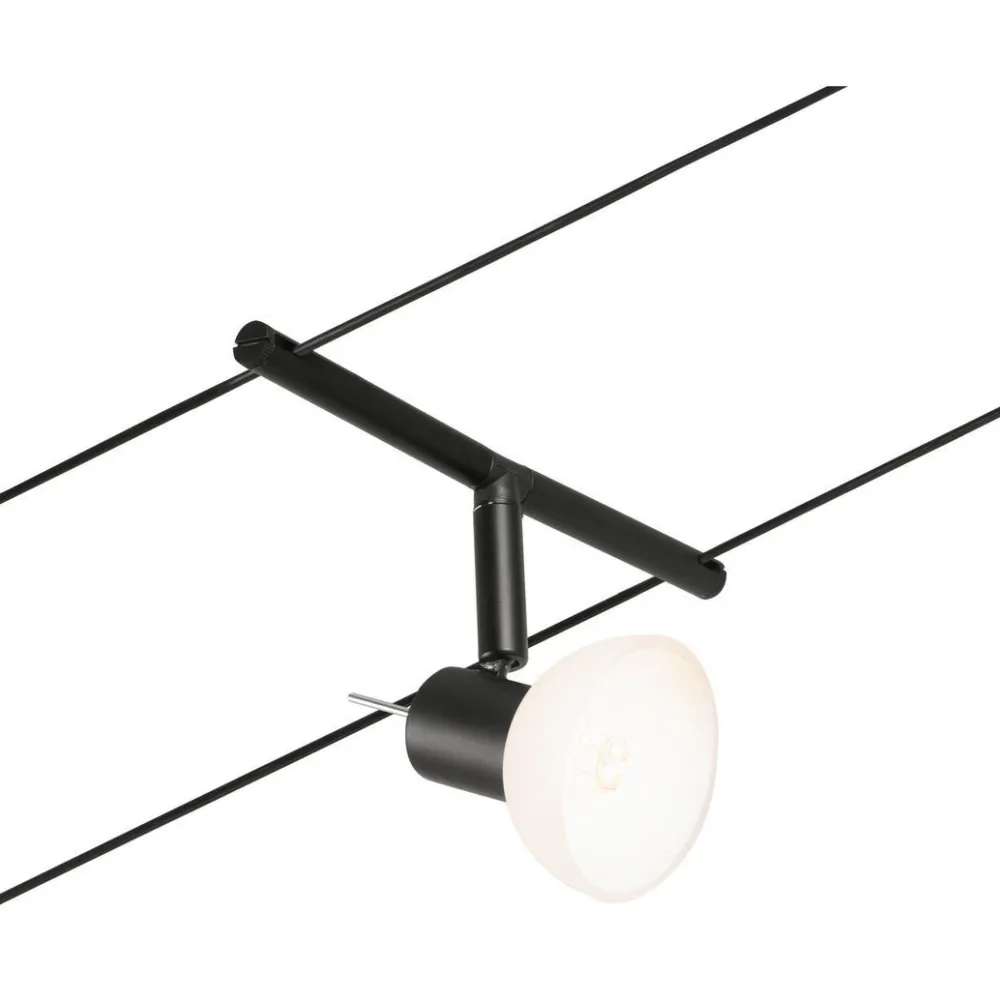 Vaijerivalaisinsetti CorDuo Sheela, GU5.3, 230/12V, mattamusta/kromi*Paulmann Hot