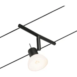 Vaijerivalaisinsetti CorDuo Sheela, GU5.3, 230/12V, mattamusta/kromi*Paulmann Hot