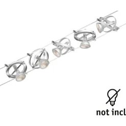 Discount Vaijerivalaisinsetti CorDuo Cardan, GU5.3, 230/12V, 5-osainen, eri värejä Vaijerivalaisimet