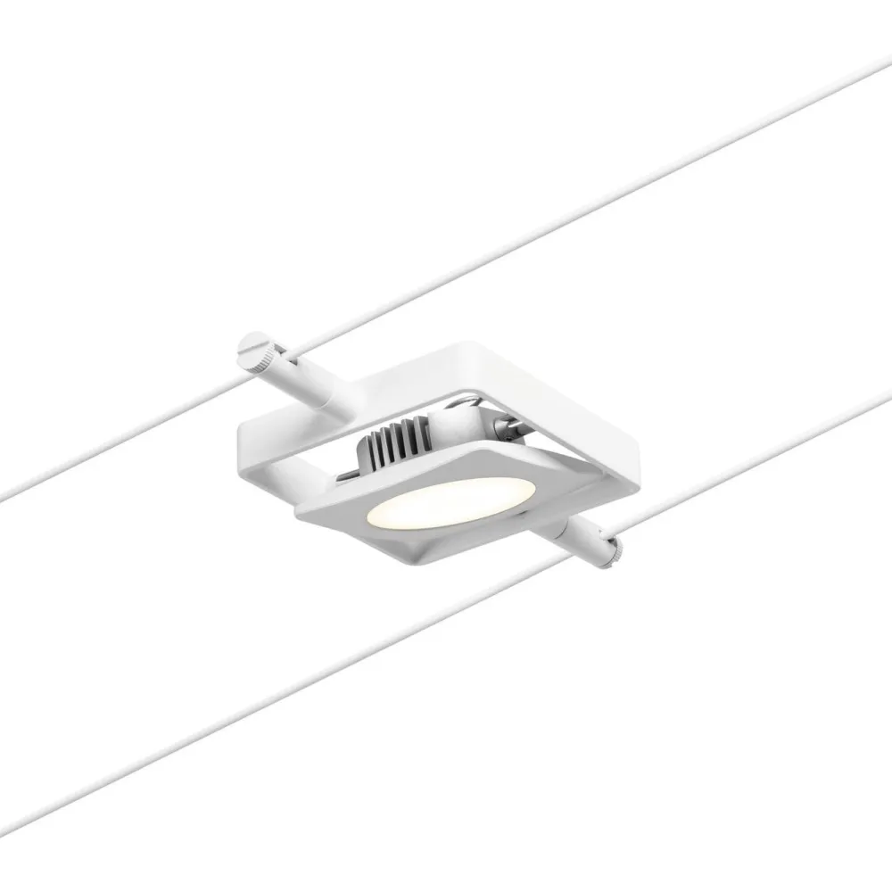 Best Vaijerivalaisinsetti CorDuo MacLED, 3000K, 230/12V, 5 valaisinta, valkoinen/kromi Vaijerivalaisimet