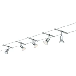 Outlet Vaijerivalaisinsetti Spice Salt GU5.3 5 valaisinta + muuntaja + vaijeri Vaijerivalaisimet