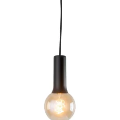 Valaisinripustinjohto Okko, tekstiili, E27, Ø70mm, johto 2m, musta*Airam Discount