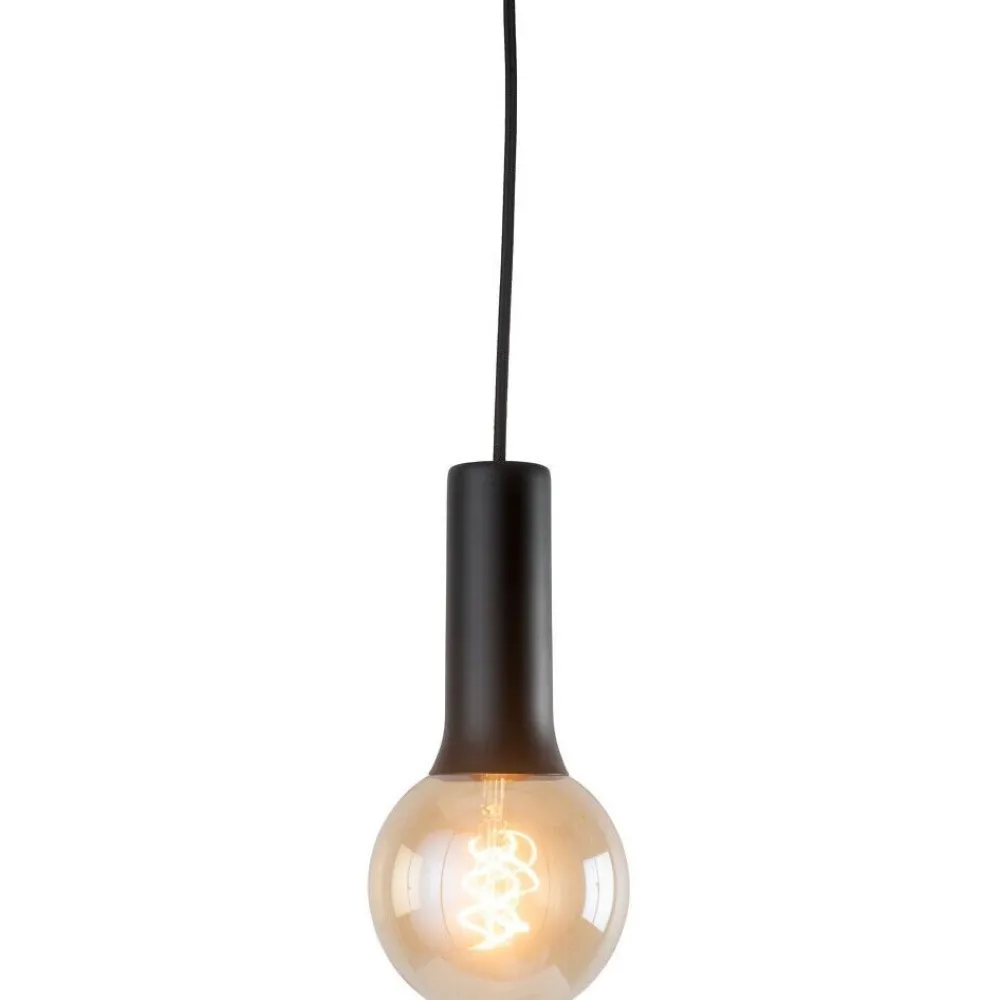 Valaisinripustinjohto Okko, tekstiili, E27, Ø70mm, johto 2m, musta*Airam Discount