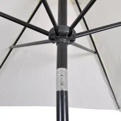 Valkoinen aurinkovarjo terästolpalla 3 m*FinePRICE New