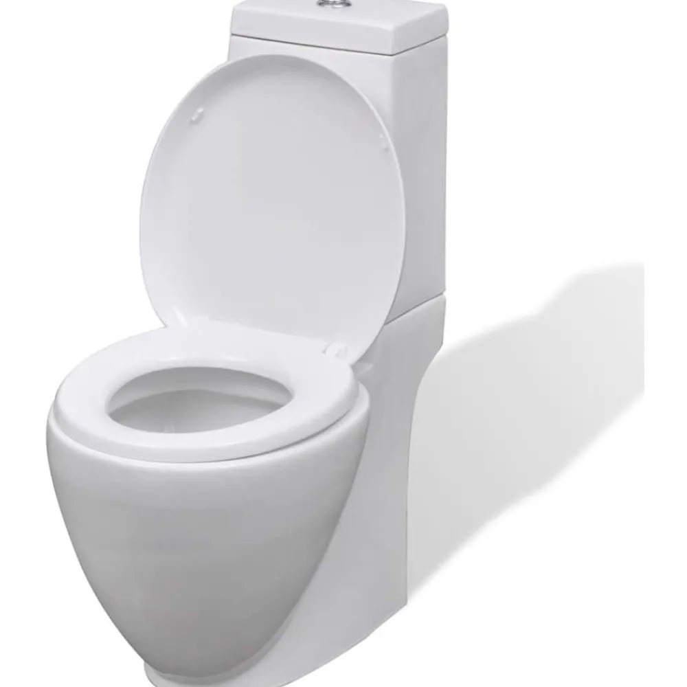 Discount Valkoinen Keraaminen WC ja Bidee Sarja Pesevät Wc-Istuimet