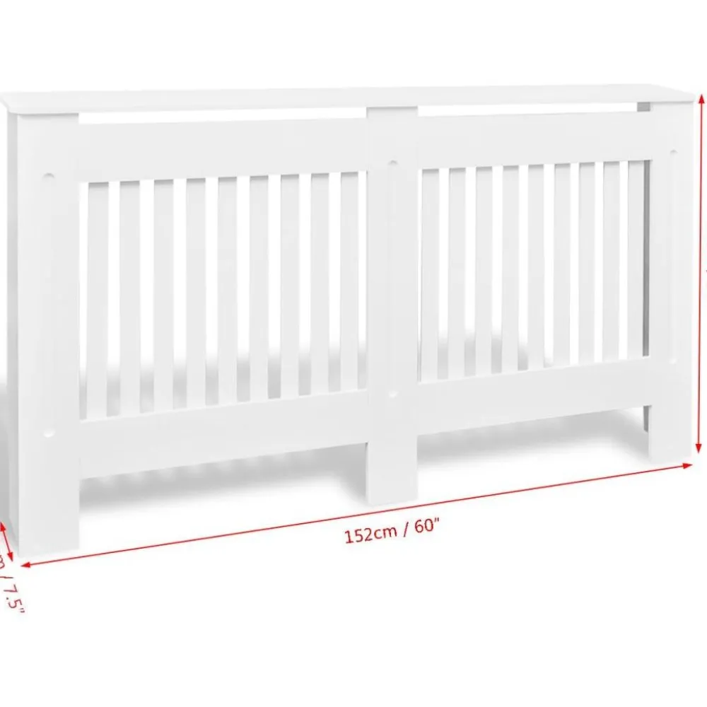 Clearance Valkoinen mdf patterinsuojakaappi 152 cm Patterinsuojat