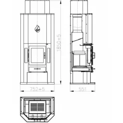 Discount Valmistakka Diplomat, 170kg, 14kW Kiertoilmatakat