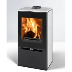 Clearance Valmistakka Cremona Top 8 kW musta/valkoinen Kamiinat Ja Kevyttakat