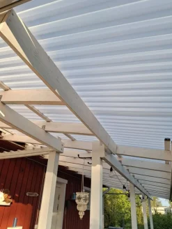 Valokate PC Sun Trapetsi, 1mm, opaali, lev. 1040mm, määrämittainen*Keraplast Hot