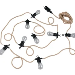 Best Valoketju LED Ember 6m musta/luonnollinen väri Terassivalot|Terassivalot Ja Maavalot