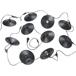 Best Valoketju Chain 6.5m 10xE27 varjostimilla mattamusta Terassivalot|Terassivalot Ja Maavalot