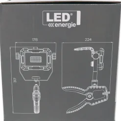 Outlet Valonheitin , 20W, 1700lm, IP44, puristimella, keltainen Valonheittimet