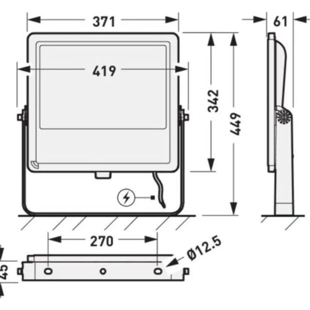 Outlet Valonheitin 2390 G2, IP65, 160W, 25000lm, 3/4K Valonheittimet