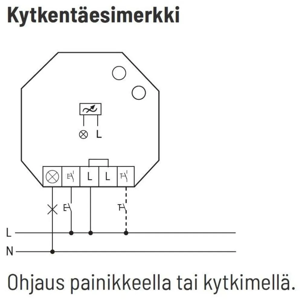 Valonsäädin/painikehimmennin EUD61NPL-230V ilman N-johdinta*Eltako New
