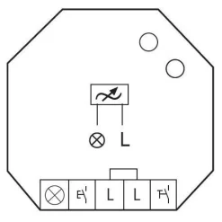 Valonsäädin/painikehimmennin EUD61NPL-230V ilman N-johdinta*Eltako New