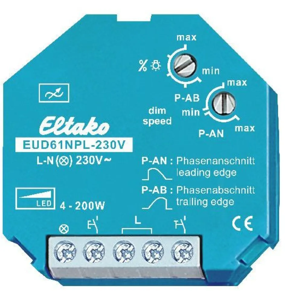 Valonsäädin/painikehimmennin EUD61NPL-230V ilman N-johdinta*Eltako New