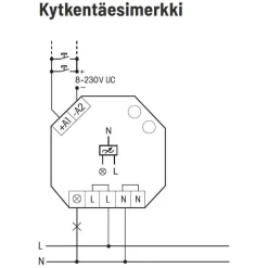 Clearance Valonsäädin/painikehimmennin EUD61NPN-UC Himmentimet