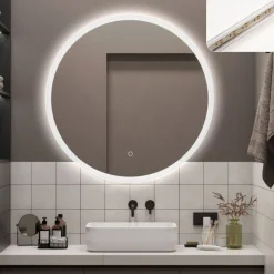 Best Valopeili Madrid M3051-R80, Ø800mm Kylpyhuoneen Peilit