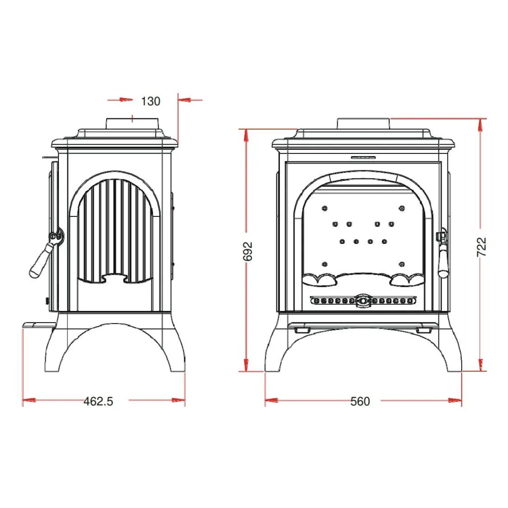 New Valurautatakka Seville 2, 7kW, 99kg Kamiinat Ja Kevyttakat