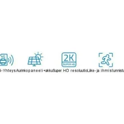 Valvontakamera Nivian Smart, 2K resoluutiolla, 4G modeemilla, akulla ja aurinkokennolla*Celotron