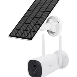 Valvontakamera Nivian Smart, sisäisellä akulla ja aurinkokennolla, 2MP FullHD 1080P resoluutiolla Valvontakamerat