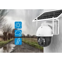 Valvontakamera Nivian Smart, 2K resoluutiolla, 4G modeemilla, suurella akulla ja aurinkokennolla, sähköisesti etänä käänneltävä*Celotron Best