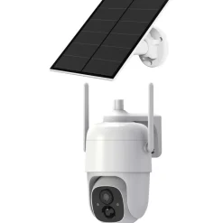 Valvontakamera VicoHome CECQ1, litiumakku 9000 mA, aurinkokenno, Wifi, liikettä automaattisesti seuraava käänneltävä malli, varoitusvalo*Celotron Hot