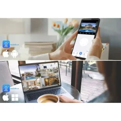 Valvontakamerapaketti Nivian Professional, 3MP, 2 kameraa, 10 kanavaa, 500GB*Celotron Discount