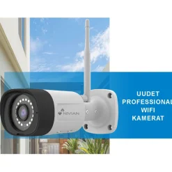 Valvontakamerapaketti Nivian Professional, 3MP, 4 kameraa, 16 kanavaa, 1Tb*Celotron Sale