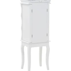Clearance Vapaasti seisova korukaappi, 34x26x94 cm, valkoinen Lipastot