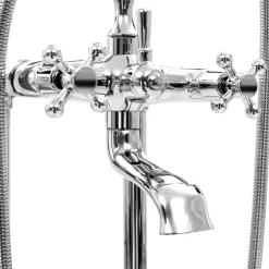 Vapaasti seisova kylpyammeen hana ruostumaton teräs 99,5 cm*FinePRICE Discount