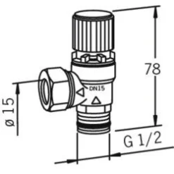Sale Varoventtiili 430150 DN15 10 bar Venttiilit