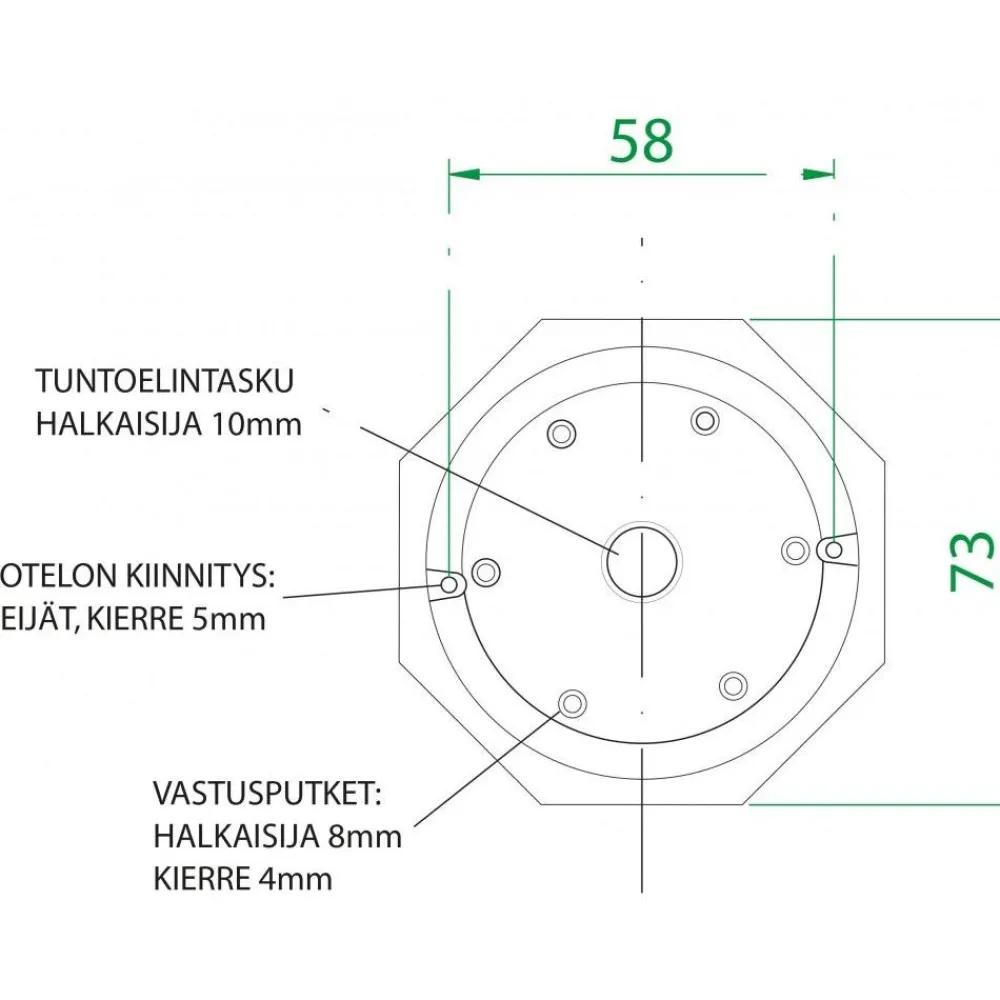 Clearance Vastussauva Effekt 30PI 230/400v 235mm Lämmityslaitteiden Varusteet