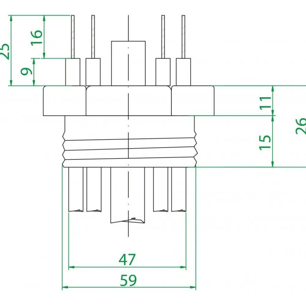 Clearance Vastussauva Effekt 30PI 230/400v 235mm Lämmityslaitteiden Varusteet