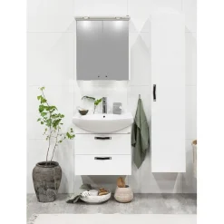 Clearance Vedin Trend c-c 160 mm keinonahka ruskea Kylpyhuonekalusteiden Tarvikkeet