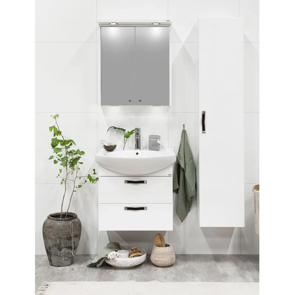 Clearance Vedin Trend c-c 160 mm keinonahka ruskea Kylpyhuonekalusteiden Tarvikkeet
