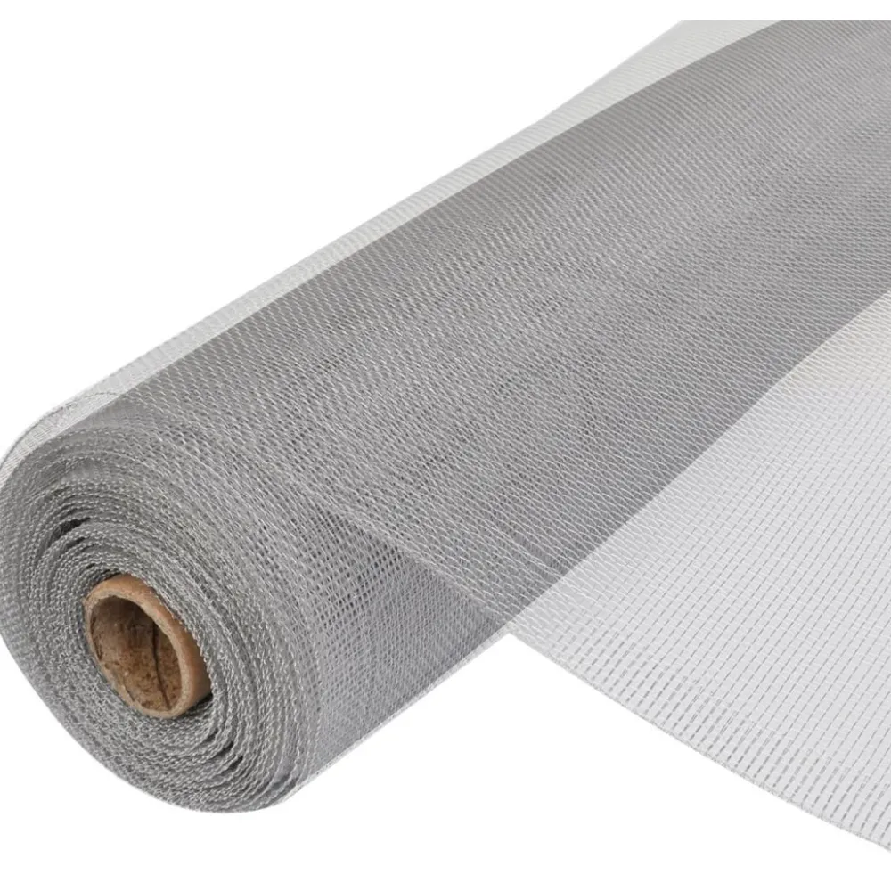 Clearance Verkkosuoja alumiini 100x500cm hopea Eläinverkot