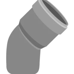 Outlet Viemärin kulmayhde HT Ø75 mm 15° Viemäriputket Ja -Osat
