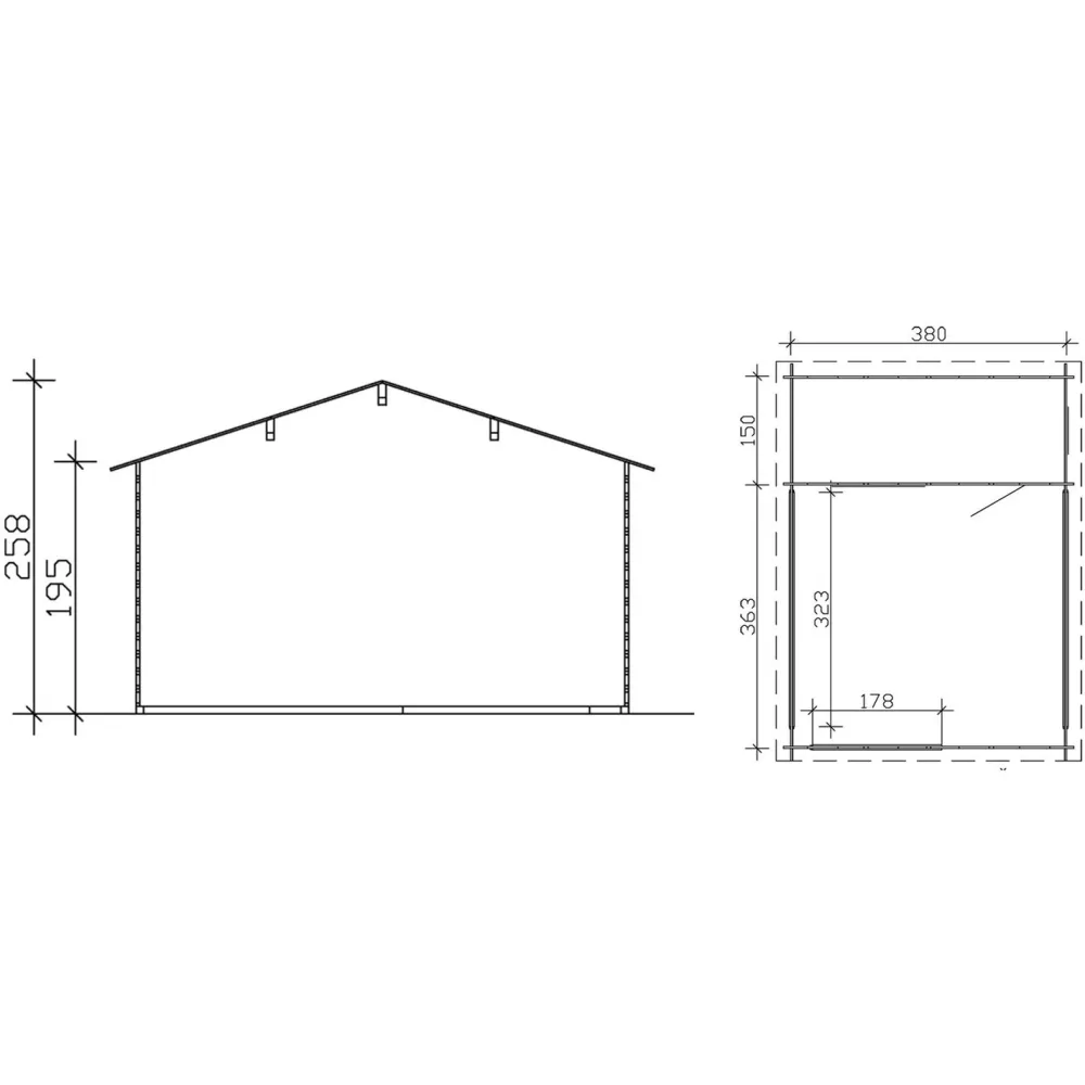 Outlet Vierasmaja Alicante 1 5,7 + 13,8 m² Aitat Ja Vierasmajat