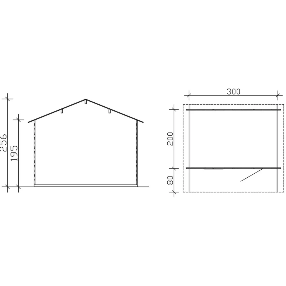 Vierasmaja Como 1 6m²*Skan Holz Clearance