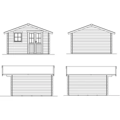 Vierasmaja Malaga 1 10,2m²*Skan Holz Online