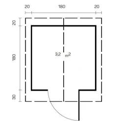 Vierasmaja Betty, 3.2m²*Tene Best