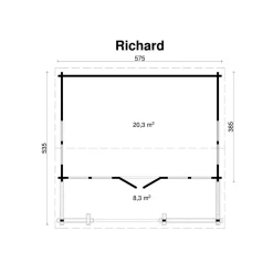 Vierasmaja Richard, 70mm, 20.3m²*Tene Hot