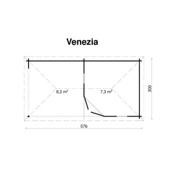 Vierasmaja Venezia, 7.3 + 8.2m²*Tene Discount
