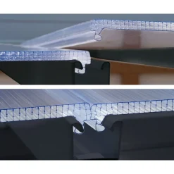 Clearance Viherhuone SanRemo Veranda, 16.3m², 3x5.46ft, harmaa Seinäkasvihuoneet|Kasvihuoneet Kennolevyllä