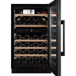 Viinikaappi WineCave 800 50D Fullglass WCD50FGB-800, 49.5cm, 2 lämpötila-aluetta, integroitava, musta*mQuvée Discount